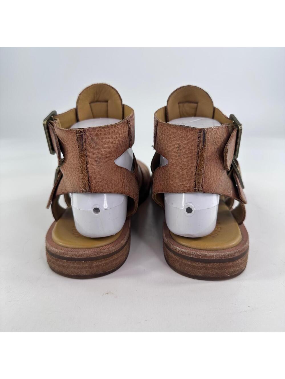 Kork-Ease Baltea Gladiator Leather Booties US 8 M Brown Flat Sandals - Picture 12 of 13